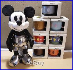 Disney Mickey Mouse Memories Plush Pin Mug Complete Collection January thru July