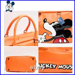 Disney Mickey Mouse Men Women Travel Weekend Duffel Luggage Overnight Orange Bag