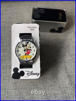 Disney Mickey Mouse Mens Watch New In Tin Box