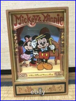 Disney Mickey Mouse Minnie Music Box Ornament Figure Mickey Mouse March Retro NM