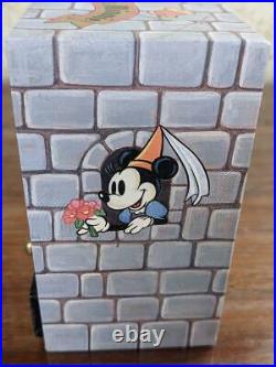 Disney Mickey Mouse Minnie Music Box Ornament Figure Sankyo Small World Retro EX