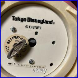 Disney Mickey Mouse Minnie Music Box Ornament Tokyo Disneyland Christmas EX