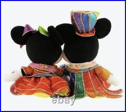Disney Mickey Mouse Minnie Souvenir Pair Plush 40Th Anniversary Japan Free Ship