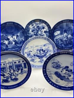 Disney Mickey Mouse Noritake Year Plates 1997-2002 6pc Bank of Tokyo-Mitsubishi