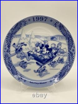 Disney Mickey Mouse Noritake Year Plates 1997-2002 6pc Bank of Tokyo-Mitsubishi