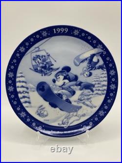 Disney Mickey Mouse Noritake Year Plates 1997-2002 6pc Bank of Tokyo-Mitsubishi