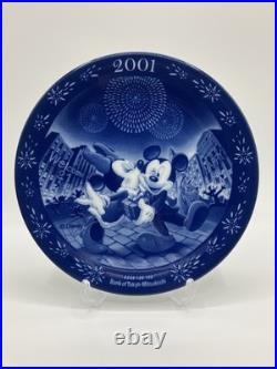 Disney Mickey Mouse Noritake Year Plates 1997-2002 6pc Bank of Tokyo-Mitsubishi