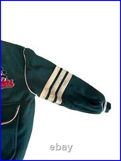Disney Mickey Mouse Pigskin Classic Wool Blend Jacket Football Adult M Vintage