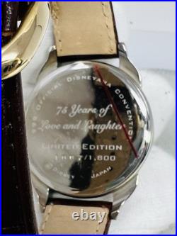 Disney Mickey Mouse & Pluto 75 Years Of Love & Laughter Ltd. Ed. Watch Mint