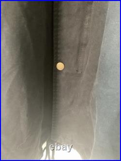 Disney Mickey Mouse Rare Black Long Jacket with Embroidered Mickey Mouse Size M