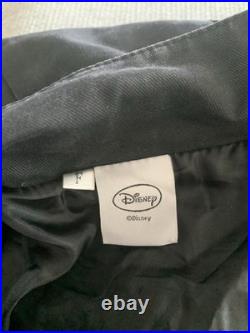 Disney Mickey Mouse Rare Black Long Jacket with Embroidered Mickey Mouse Size M
