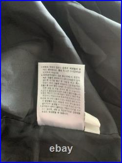 Disney Mickey Mouse Rare Black Long Jacket with Embroidered Mickey Mouse Size M