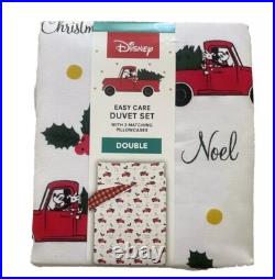 Disney Mickey Mouse Reversible DOUBLE Duvet Cover Set & Pillow Cover Christmas Disney Mickey Mouse Reversible DOUBLE Duvet Cover Set & Pillow Cover Christmas