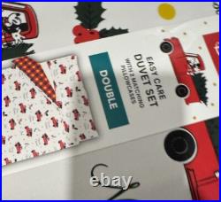 Disney Mickey Mouse Reversible DOUBLE Duvet Cover Set & Pillow Cover Christmas Disney Mickey Mouse Reversible DOUBLE Duvet Cover Set & Pillow Cover Christmas