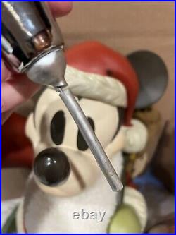 Disney Mickey Mouse Santa Christmas Big Figure 21 With Bell VERY RARE. READ