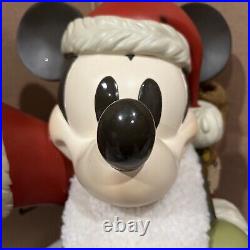 Disney Mickey Mouse Santa Christmas Big Figure 21 With Bell VERY RARE. READ