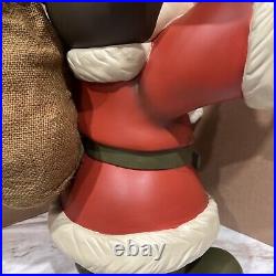 Disney Mickey Mouse Santa Christmas Big Figure 21 With Bell VERY RARE. READ