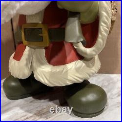 Disney Mickey Mouse Santa Christmas Big Figure 21 With Bell VERY RARE. READ