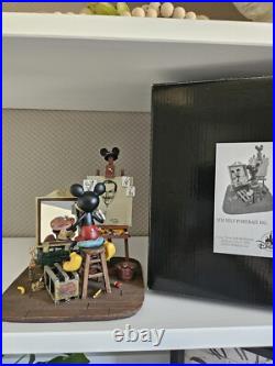 Disney Mickey Mouse Self Portrait Figurine Charles Boyer Edition Disney Mickey Mouse Self Portrait Figurine Charles Boyer Edition