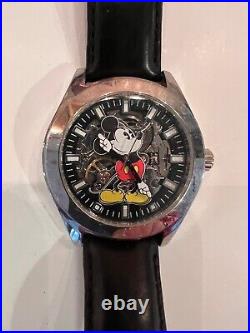 Disney Mickey Mouse Stainless Steel Self Winding Water Resistant Watch