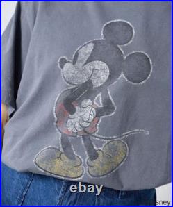 Disney Mickey Mouse T-Shirt R JUBILEE LW Processing Navy New
