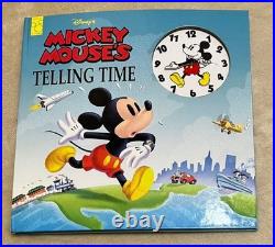 Disney Mickey Mouse Telling Time Children's Book, Good Condition