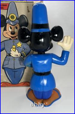 Disney Mickey Mouse Traffic Cop Vintage VTG 1950s Morris Plastic Corp. Disneyana