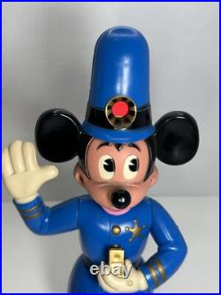 Disney Mickey Mouse Traffic Cop Vintage VTG 1950s Morris Plastic Corp. Disneyana