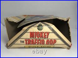 Disney Mickey Mouse Traffic Cop Vintage VTG 1950s Morris Plastic Corp. Disneyana