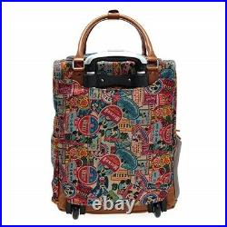 Disney Mickey Mouse Travel Vintage Luggage 16 Carry On Bag Suitcase Trolley