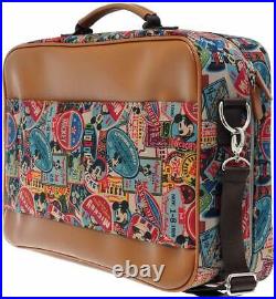 Disney Mickey Mouse Travel Vintage Pattern Carry On Luggage Cross Body Bag