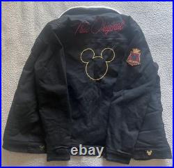 Disney Mickey Mouse True Original Black Denim Jacket Size XXL