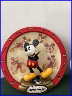 Disney Mickey Mouse Vintage Clocks And Collectible Plate