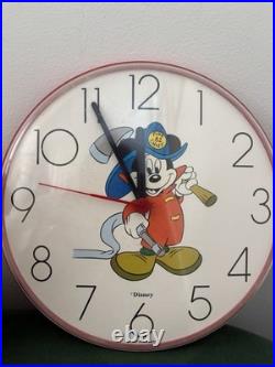 Disney Mickey Mouse Vintage Clocks And Collectible Plate