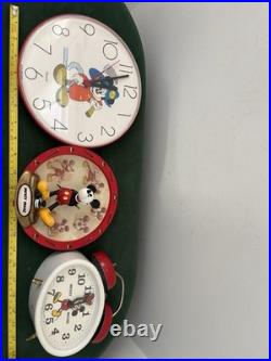 Disney Mickey Mouse Vintage Clocks And Collectible Plate