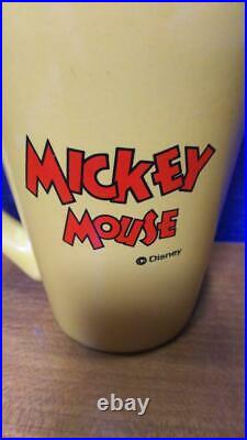 Disney Mickey Mouse Vintage Mug Beautiful Goods Mickey Mustard Color