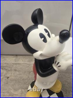 Disney Mickey Mouse Waiter Butler Holding Plate Statue Vintage Rare Disney World