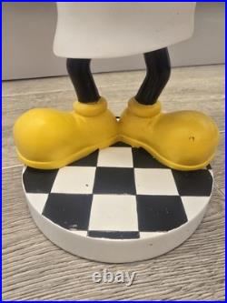 Disney Mickey Mouse Waiter Butler Holding Plate Statue Vintage Rare Disney World