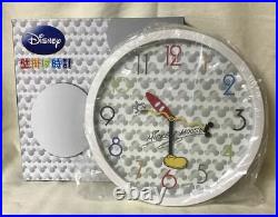 Disney Mickey Mouse Wall Clock Alice Second Hand Rare Genuine