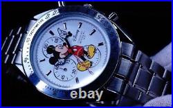 Disney Mickey Mouse Watch Speedmaster Chronograph White Dial no box Unused