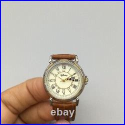 Disney Mickey Mouse Watch Women 27mm Gold Silver Two Tone 1990's New Battery