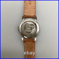 Disney Mickey Mouse Watch Women 27mm Gold Silver Two Tone 1990's New Battery