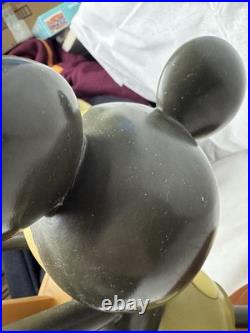 Disney Mickey Mouse With Guitar'Mickey's Yoo Hoo' Big Figurine Statue Vintage