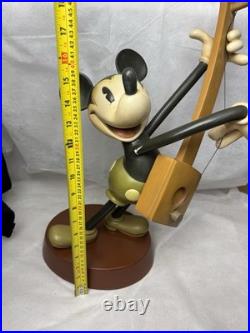 Disney Mickey Mouse With Guitar'Mickey's Yoo Hoo' Big Figurine Statue Vintage