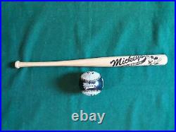 Disney Mickey Mouse Wood All Century Steamboats 18 Inch Baseball Bat And Ball