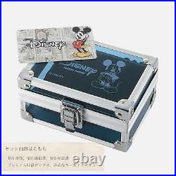 Disney Mickey Mouse Wrist Watch World Limited 85th Silver Stainless Japan
