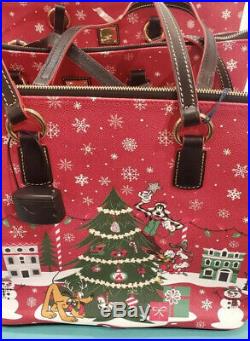 Disney Mickey Mouse and Friends Holiday Tote by Dooney & Bourke