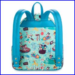Disney Mickey Mouse and Friends Play in the Park Loungefly Mini Backpack New