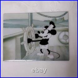 Disney Mickey Mouse ballpoint pen with plate, product body #d6fbe1