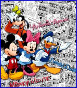 Disney Mickey Mouse bedroom Wallpaper Child photo wall mural white comics